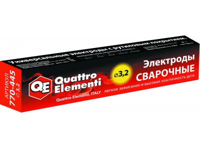 Электроды сварочные QUATTRO ELEMENTI рутиловые, 3,2 мм, 4,5 кг