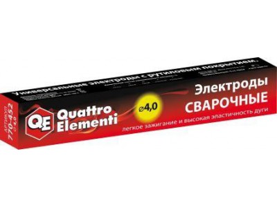 Электроды сварочные QUATTRO ELEMENTI рутиловые, 4,0 мм, 4,5 кг