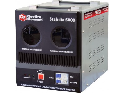 Стабилизатор напряжения QUATTRO ELEMENTI Stabilia 5000 (байпас)