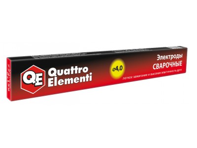 Электроды сварочные QUATTRO ELEMENTI рутиловые, 4,0 мм, 0,9 кг